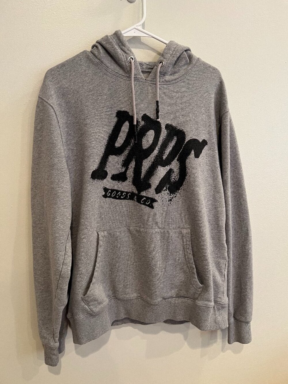Men's PRPS Grey French Terry Hoodie